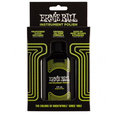 Ernie Ball 4222 полироль для гитары, флакон спрей с салфеткой Ernie Ball 4222 полироль для гитары, флакон спрей с салфеткой