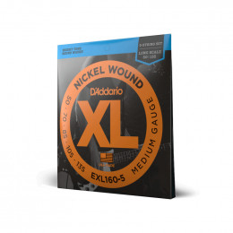 Струны для 5 струнной бас-гитары D'ADDARIO EXL160 5 Струны для 5 струнной бас-гитары D'ADDARIO EXL160 5