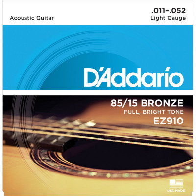 Струны для акустической гитары D'ADDARIO EZ910 Струны для акустической гитары D'ADDARIO EZ910
