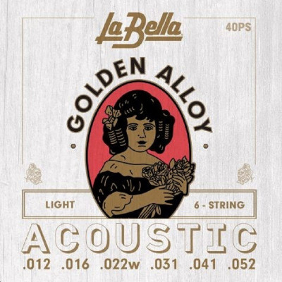 Струны для акустической гитары LA BELLA 40 PS Струны для акустической гитары LA BELLA 40 PS