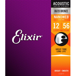 Струны для акустической гитары ELIXIR 11077