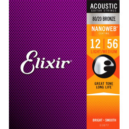 Струны для акустической гитары ELIXIR 11077 Струны для акустической гитары ELIXIR 11077