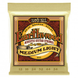 Струны для акустической гитары ERNIE BALL 2003 Earthwood 80/20 Bronze Medium Light 12-54