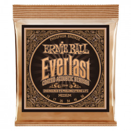 Струны для акустической гитары ERNIE BALL 2544 Everlast Coated Phosphor Bronze Medium 13-56 Струны для акустической гитары ERNIE BALL 2544 Everlast Coated Phosphor Bronze Medium 13-56