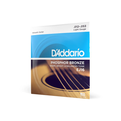 Струны для акустической гитары D'ADDARIO EJ16