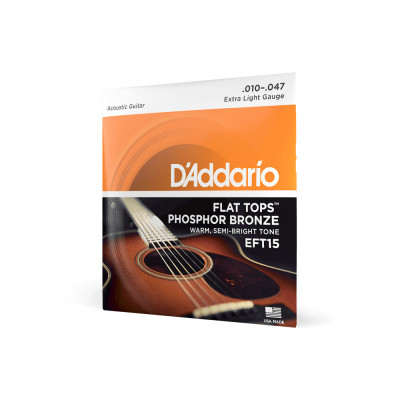 Струны для акустической гитары D'ADDARIO EFT 15 Струны для акустической гитары D'ADDARIO EFT 15