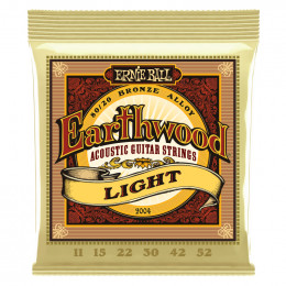 Струны для акустической гитары ERNIE BALL 2004 Earthwood 80/20 Bronze Light 11-52