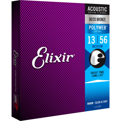 Струны для акустической гитары ELIXIR 11100 Струны для акустической гитары ELIXIR 11100