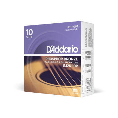 Струны для акустической гитары D'ADDARIO EJ26 -10P Струны для акустической гитары D'ADDARIO EJ26 -10P