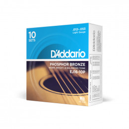 Струны для акустической гитары D'ADDARIO EJ16 -10P Струны для акустической гитары D'ADDARIO EJ16 -10P