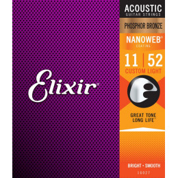 Струны для акустической гитары ELIXIR 16027 Струны для акустической гитары ELIXIR 16027