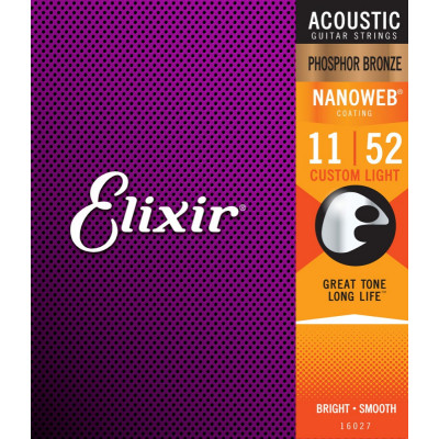 Струны для акустической гитары ELIXIR 16027 Струны для акустической гитары ELIXIR 16027