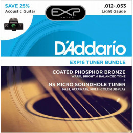 Струны для акустической гитары D'ADDARIO EXP16 -CT15