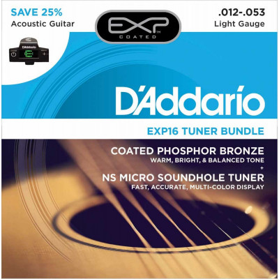 Струны для акустической гитары D'ADDARIO EXP16 -CT15 Струны для акустической гитары D'ADDARIO EXP16 -CT15