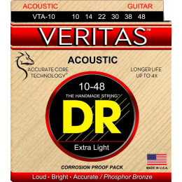 Струны для акустической гитары DR VTA 10