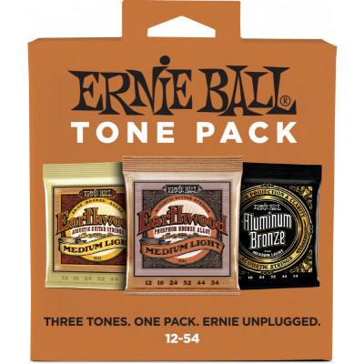 Струны для акустической гитары ERNIE BALL 3313 Earthwood 80/20 Bronze/Phosphor Bronze/Aluminum Bronze Medium Light 12-54