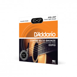 Струны для акустической гитары D'ADDARIO EXP10 Струны для акустической гитары D'ADDARIO EXP10