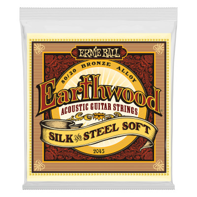 Струны для акустической гитары ERNIE BALL 2045 Earthwood Silk & Steel Soft 11-52 Струны для акустической гитары ERNIE BALL 2045 Earthwood Silk & Steel Soft 11-52