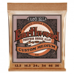 Струны для акустической гитары ERNIE BALL 2143 Earthwood Phosphor Bronze Custom Medium 12.5-56 Струны для акустической гитары ERNIE BALL 2143 Earthwood Phosphor Bronze Custom Medium 12.5-56