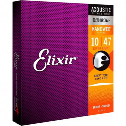 Струны для акустической гитары ELIXIR 11002 Струны для акустической гитары ELIXIR 11002
