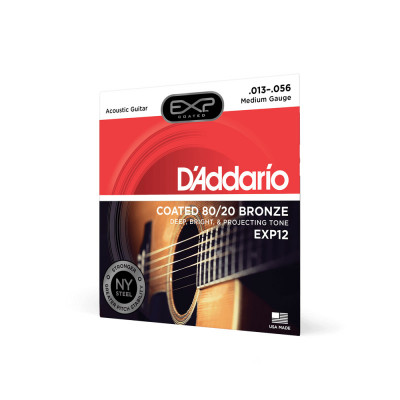 Струны для акустической гитары D'ADDARIO EXP12 Струны для акустической гитары D'ADDARIO EXP12