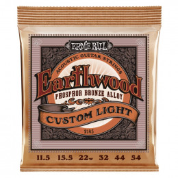 Струны для акустической гитары ERNIE BALL 2145 Earthwood Phosphor Bronze Custom Light 11.5-54 Струны для акустической гитары ERNIE BALL 2145 Earthwood Phosphor Bronze Custom Light 11.5-54