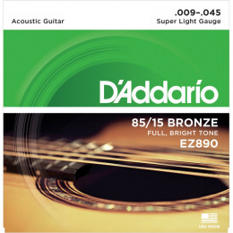 Струны для акустической гитары D'ADDARIO EZ890