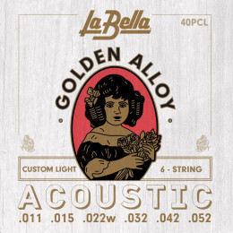 Струны для акустической гитары LA BELLA 40 PCL