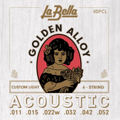 Струны для акустической гитары LA BELLA 40 PCL Струны для акустической гитары LA BELLA 40 PCL