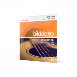 Струны для акустической гитары D'ADDARIO EJ15 Струны для акустической гитары D'ADDARIO EJ15