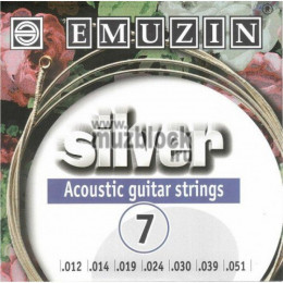 Струны для акустической гитары EMUZIN SILVER 7А222 Струны для акустической гитары EMUZIN SILVER 7А222