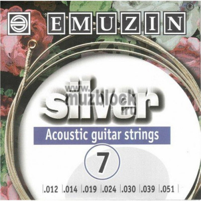 Струны для акустической гитары EMUZIN SILVER 7А222 Струны для акустической гитары EMUZIN SILVER 7А222