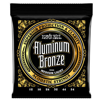 Струны для акустической гитары ERNIE BALL 2566 Aluminum Bronze Medium Light 12-54 Струны для акустической гитары ERNIE BALL 2566 Aluminum Bronze Medium Light 12-54