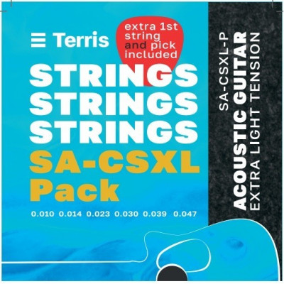 Струны для акустической гитары TERRIS SA-CSXL-Pack