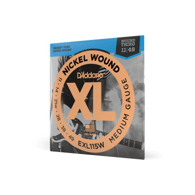 Струны для электрогитары D'ADDARIO EXL115W