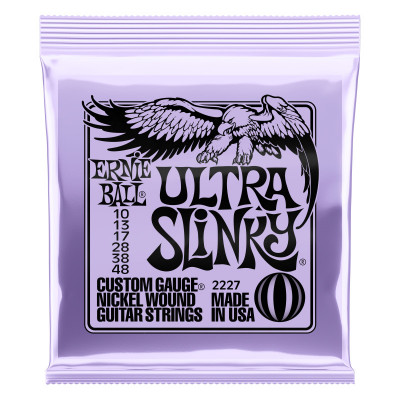 Струны для электрогитары ERNIE BALL 2227 Nickel Wound Slinky Ultra 10-48 Струны для электрогитары ERNIE BALL 2227 Nickel Wound Slinky Ultra 10-48