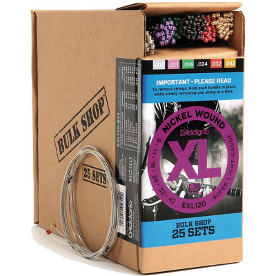 Струны для электрогитары D'ADDARIO EXL120 -B25