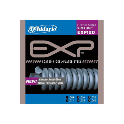 Струны для электрогитары D'ADDARIO EXP120