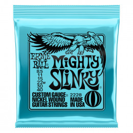 Струны для электрогитары ERNIE BALL 2228 Nickel Wound Slinky Mighty 8.5-40 Струны для электрогитары ERNIE BALL 2228 Nickel Wound Slinky Mighty 8.5-40