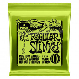 Струны для электрогитары ERNIE BALL 3221 Nickel Wound Slinky Regular 10-46 Струны для электрогитары ERNIE BALL 3221 Nickel Wound Slinky Regular 10-46