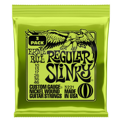 Струны для электрогитары ERNIE BALL 3221 Nickel Wound Slinky Regular 10-46