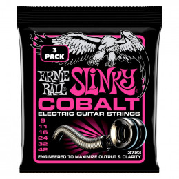 Струны для электрогитары ERNIE BALL 3723 Cobalt Slinky Super 3 Pack 9-42