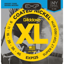 Струны для электрогитары D'ADDARIO EXP125