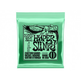 Струны для электрогитары ERNIE BALL 2229 Nickel Wound Slinky Hyper 8-42 Струны для электрогитары ERNIE BALL 2229 Nickel Wound Slinky Hyper 8-42