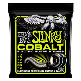 Струны для электрогитары ERNIE BALL 2721 Cobalt Slinky Regular 10-46 Струны для электрогитары ERNIE BALL 2721 Cobalt Slinky Regular 10-46
