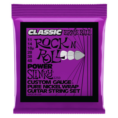 Струны для электрогитары ERNIE BALL 2250 Classic Rock n Roll Pure Nickel Slinky Power 11-48 Струны для электрогитары ERNIE BALL 2250 Classic Rock n Roll Pure Nickel Slinky Power 11-48
