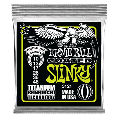 Струны для электрогитары ERNIE BALL 3121 RPS Coated Titanium Slinky Regular 10-46 Струны для электрогитары ERNIE BALL 3121 RPS Coated Titanium Slinky Regular 10-46
