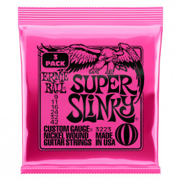 Струны для электрогитары ERNIE BALL 3223 Nickel Wound Slinky Super 9-42 Струны для электрогитары ERNIE BALL 3223 Nickel Wound Slinky Super 9-42
