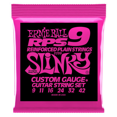 Струны для электрогитары ERNIE BALL 2239 RPS Nickel Wound Slinky Super 9-42 Струны для электрогитары ERNIE BALL 2239 RPS Nickel Wound Slinky Super 9-42