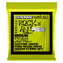 Струны для электрогитары ERNIE BALL 2251 Classic Rock n Roll Pure Nickel Slinky Regular 10-46
